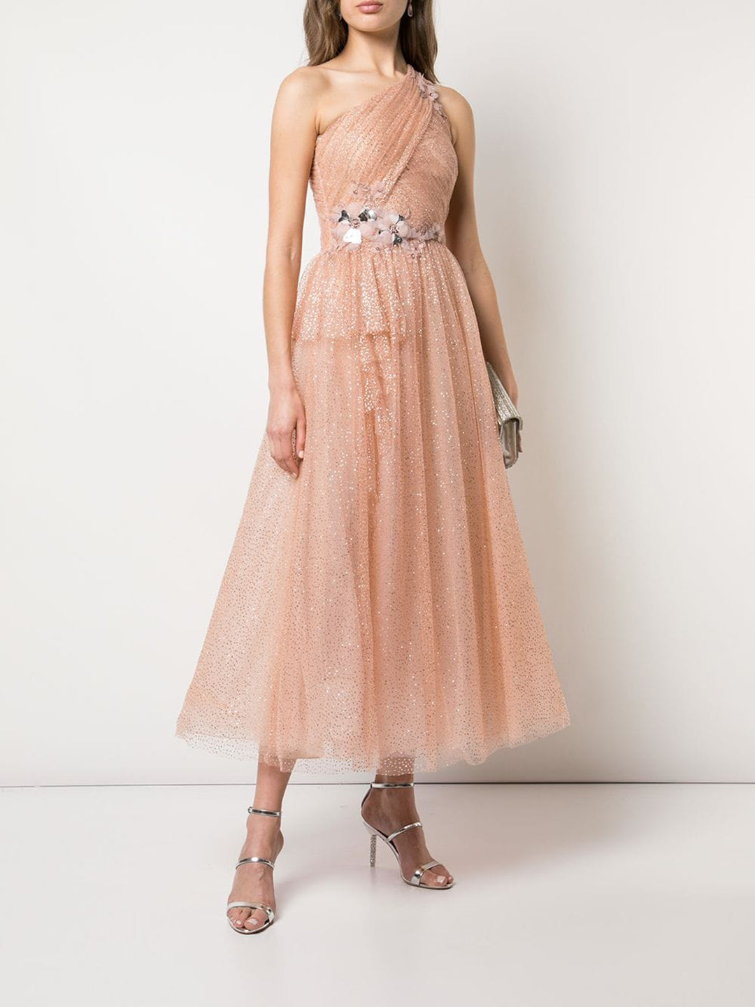 one shoulder glitter tulle dress | Shop ...